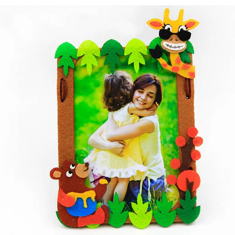 Felt Applique Photo Frame Sewing DIY Craft Home Decoration Practical