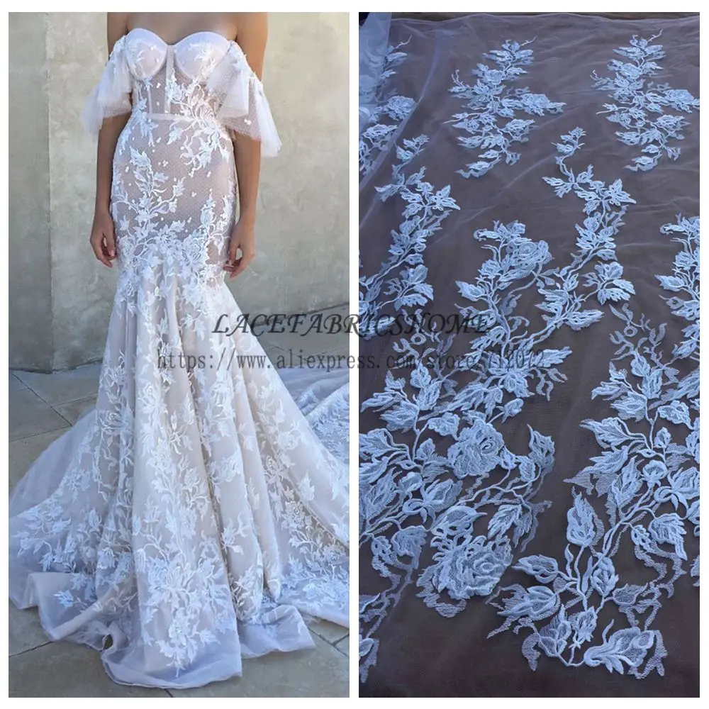 Кружевное Свадебное платье La Beauty 2017 Ширина 51 дюйма|dress lace fabric|wedding dress fabricfashion fabric |