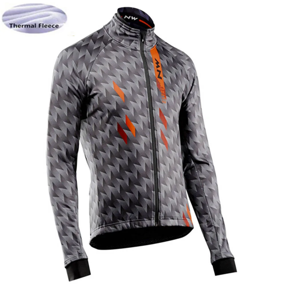 Northwave NW Мужская Зимняя Теплая Флисовая одежда с длинным рукавом для велоспорта Одежда для горного отдыха Одежда для триатлона велосипедная одежда - Цвет: 10