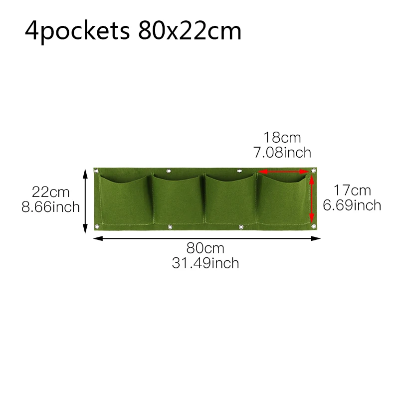 Садовая сумка для выращивания растений, вертикальная садовая плантатор, мульти карманное настенное крепление, сумка для выращивания в помещении, подвесные Садовые принадлежности