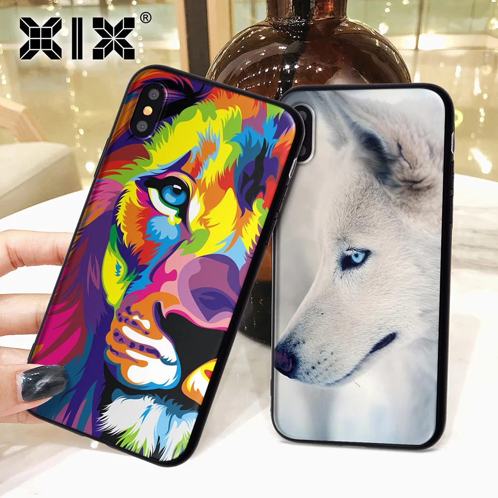 Чехол для iPhone 6 с изображением животных мягкий чехол из ТПУ 6S 7 8 Plus X XS Max XR|Бамперы| |