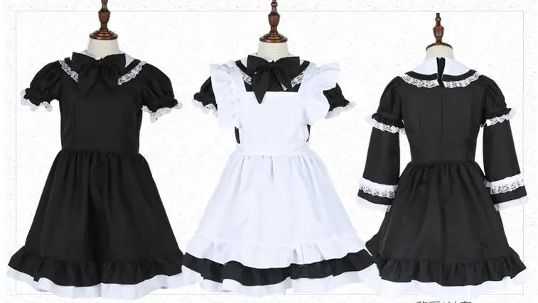 Одежда для девочек, Алиса в Wanderland Lotia, коллекция, костюмы горничной, косплей для детей, платье для вечеринки официанта, размер s-xxl