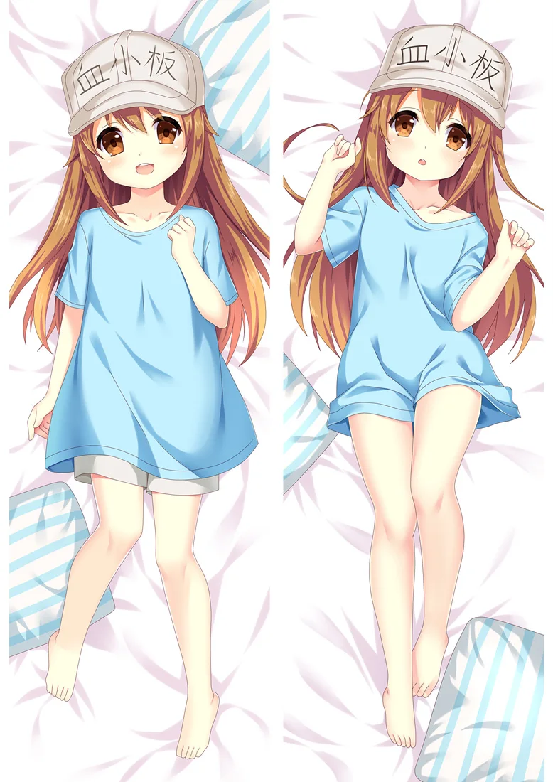 88034 Hot Anime Cells at Work Platelet Leucocyte Hataraku Saibou Killer Dakimakura Body Pillow Cover Case