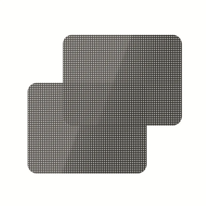 2pcs Car Window Curtain Car Side Rear Window Sun Shade Static Cling Solar Protection Covers Visor Shield Side Window Film UV