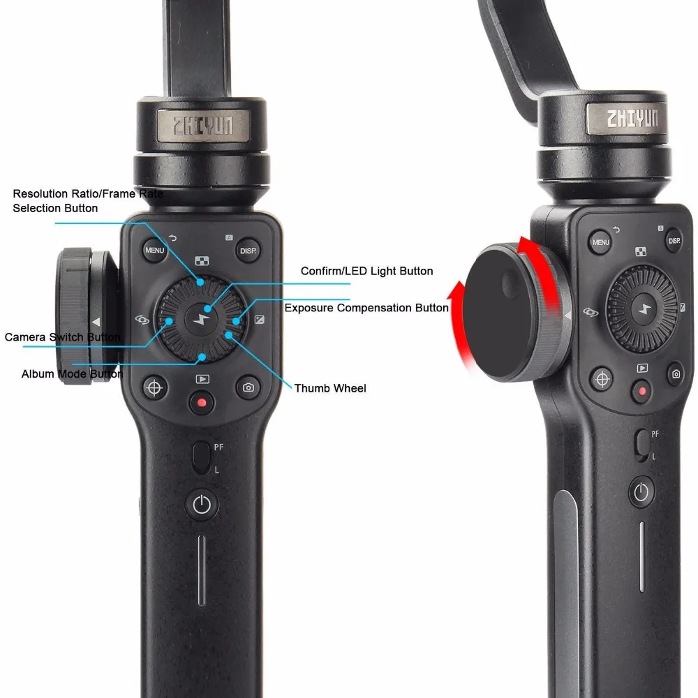 3 осевой стабилизатор Zhiyun Smooth 4 ручной карданный подвес для экшн Камеры Телефона