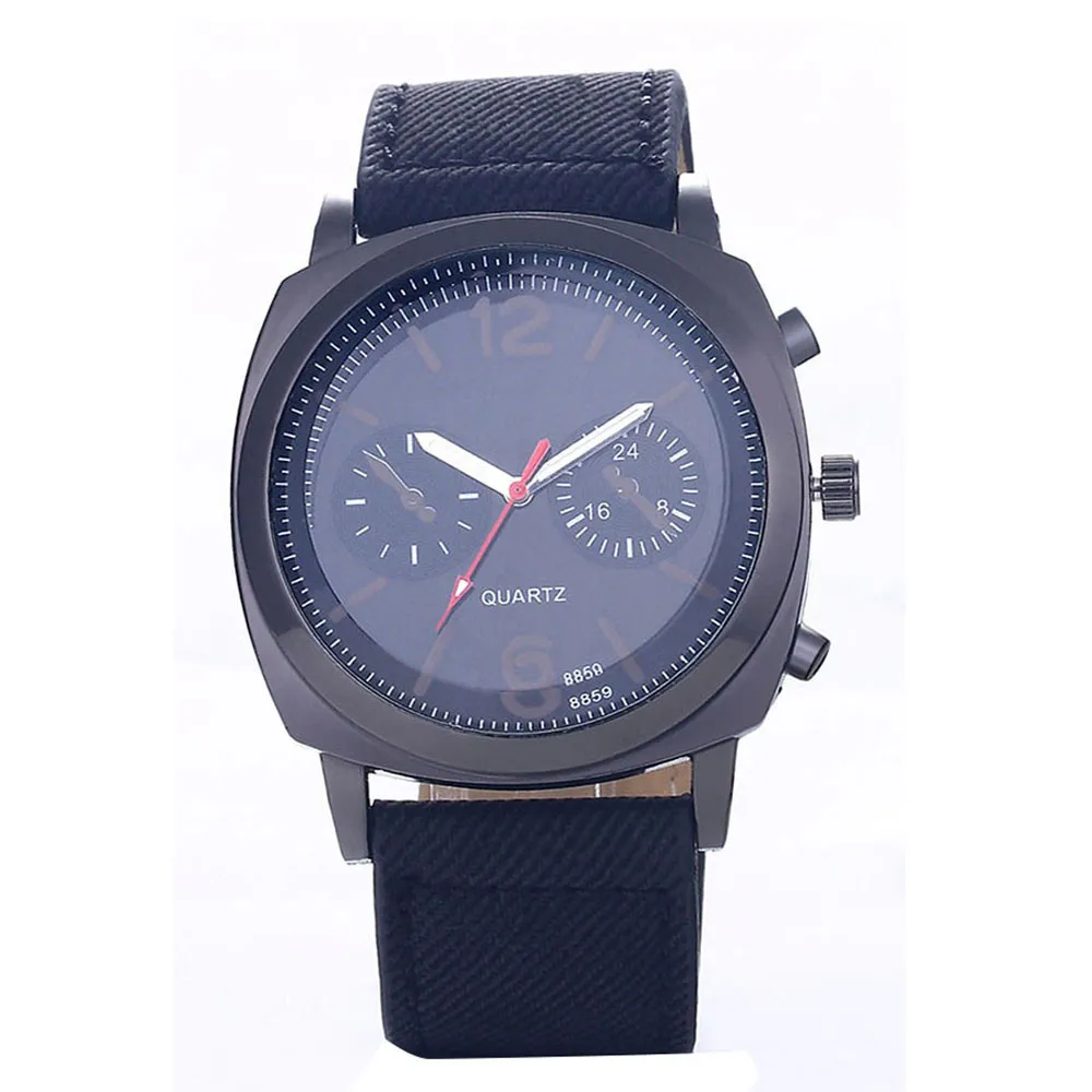 

Hot Sale Fashion Popular Comfortable Men Clock Quartz Big Dial Hour Sports Watches Leather Band Wrist Watch relogio masculino