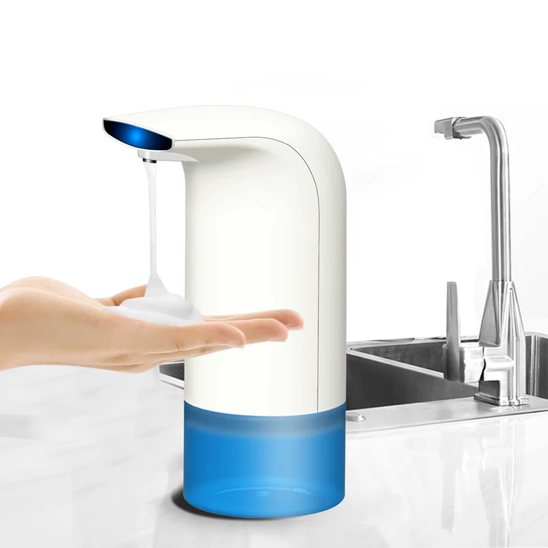 

350ml Automatic Foam Soap Dispenser Touchless Hand Soap Dispenser Liquid Shampoo Shower Dispenser for Bathroom Kitchen Tool