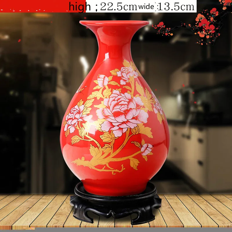 Цзиндэчжэнь керамическая ваза домашнее расположение Цветочная композиция гостиная украшения ремесла композиция G - Цвет: 5