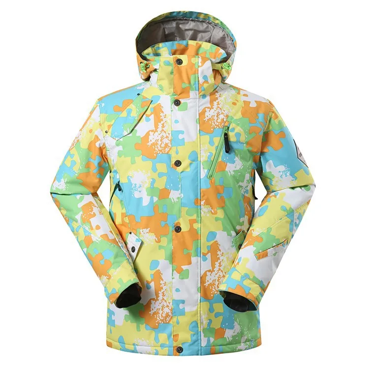 Gsou снег для мужчин s Теплая Лыжная куртка водостойкий сноуборд куртка Mountain лыжный костюмы
