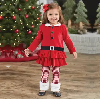 

Europe and the United States new children's clothing 2018 autumn Christmas children's suit girls corduroy suit