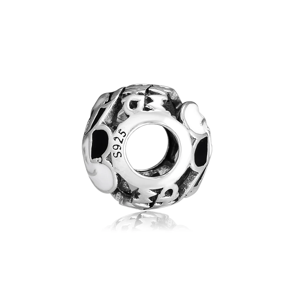 CKK Fit Pandora Браслеты талисман Микки 925 стерлингового серебра Шарм бусины для бусина для изготовления украшений