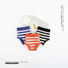 Ins/модные летние и осенние трикотажные хлопковые шорты для маленьких мальчиков и девочек модная Корейская одежда в полоску