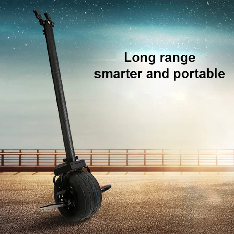 

Portable kick scooter 10 inch big all-terrain One wheel unicycle electric smart balance handlebar long range electric scooter