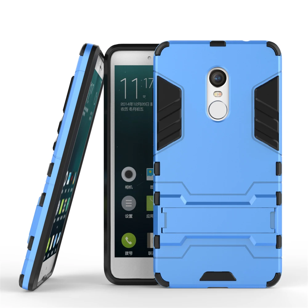 

Cases For Xiaomi Redmi Note 4 Hybrid Hard Iron Man Armor Silicone Case Stand Function for Xiaomi Redmi Note 4 Coque Fundas )<