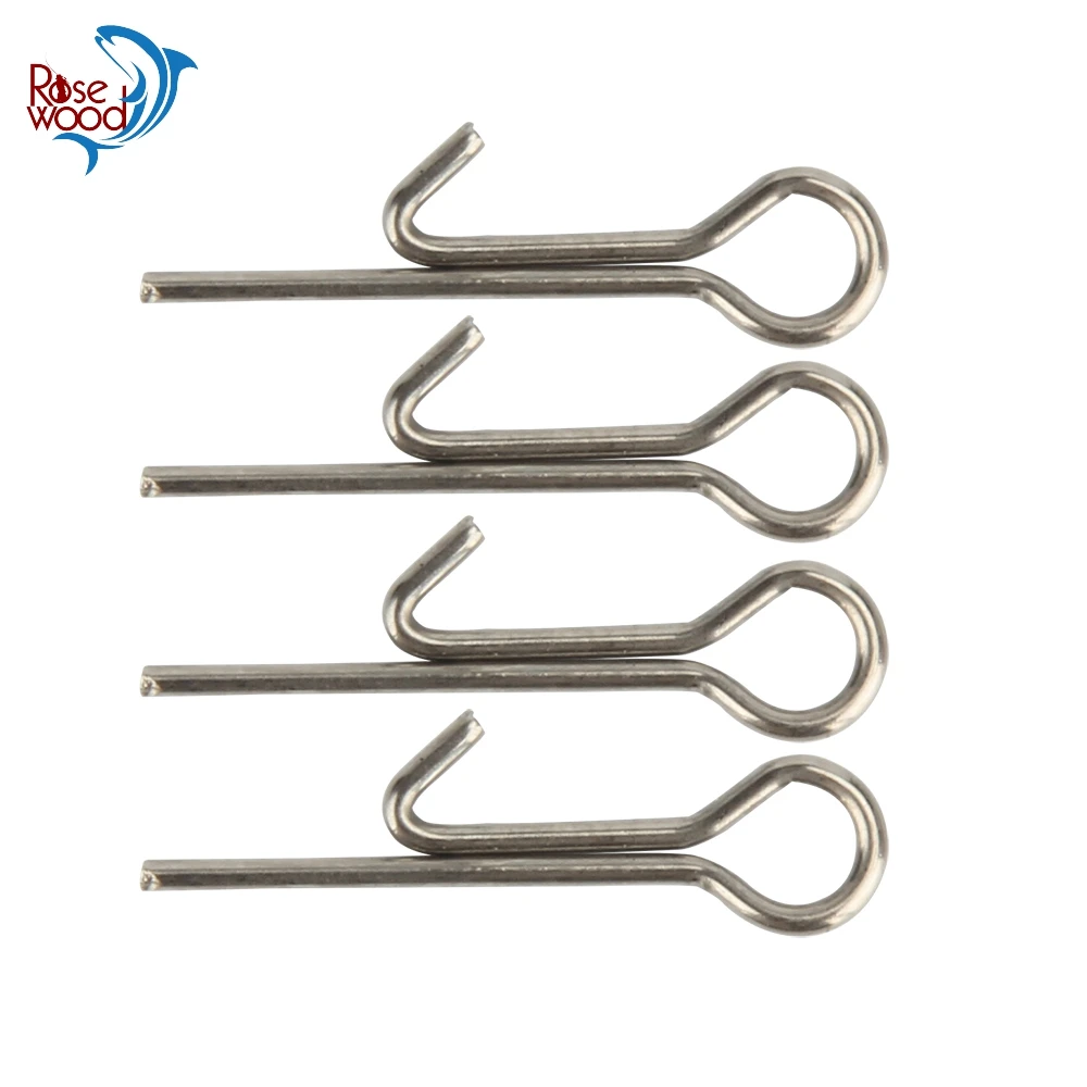 100pcs/lot 19mm Fishing Hook Connecting Pins Needle Fixed Lock Assist