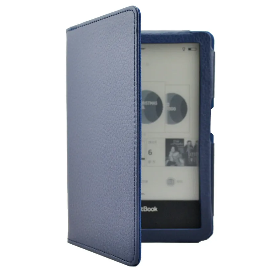 Gligle free shipping 200pcs lot smart stand leather case for pocketbook