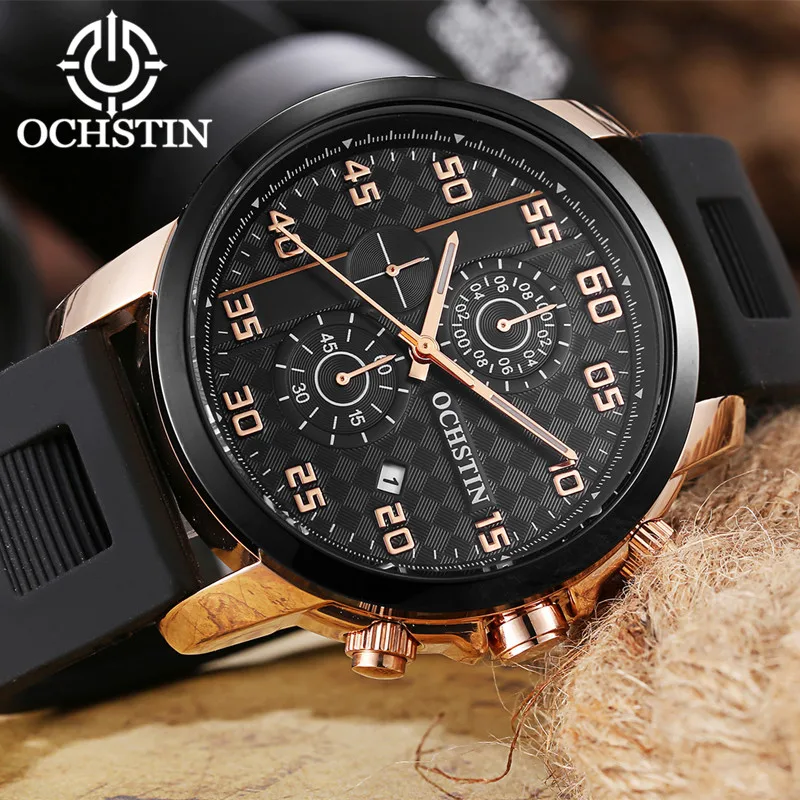 Часы мужские кварцевые с силиконовым ремешком в стиле милитари|wristwatch brand|wristwatch for