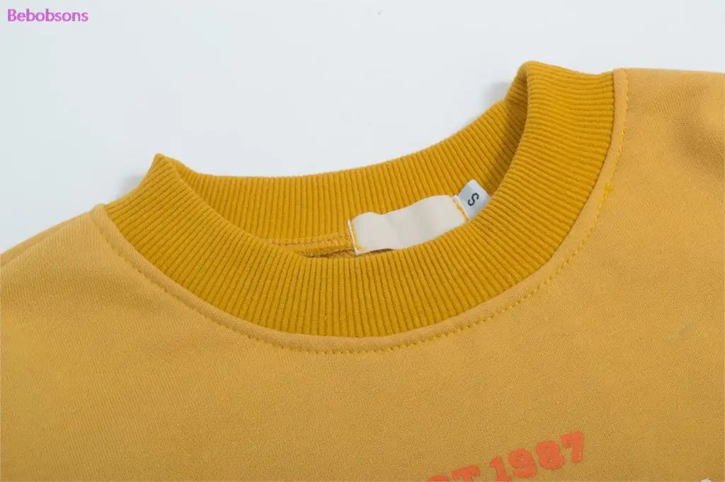 Новое поступление, женский весенний хлопковый пуловер, толстовки, желтый игривый принт, повседневный джемпер в стиле перппи, топы на осень