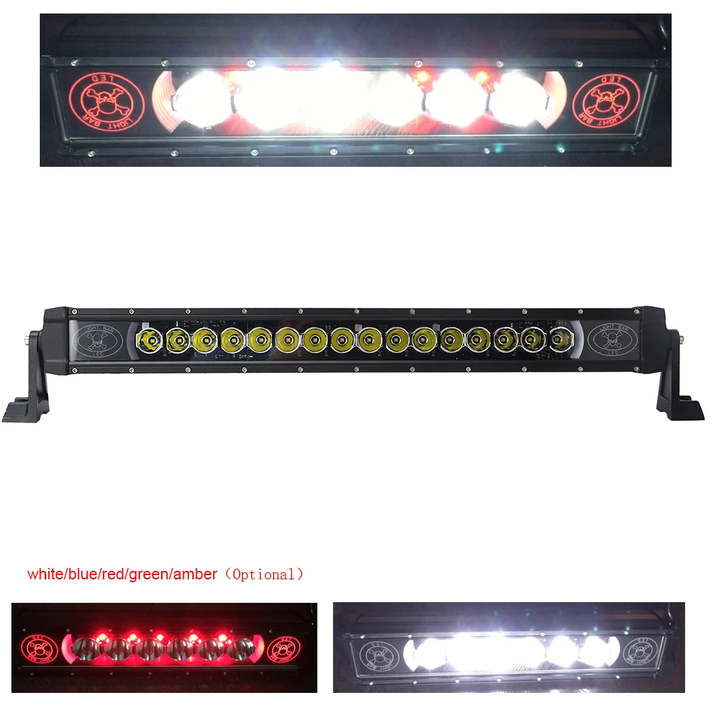 

New 80W LED Work Light Bar for Tractor Boat OffRoad 4x4 Truck SUV ATV 12V 24v Spot light beam Waterproof auto lamp light bar