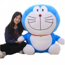 Fancytrader 43 ''гигантский плюшевый игрушка doraemon большой мягкий набивной аниме «Дораэмон» кукла подушка 2 размера Отличный подарок на день Святого Валентина FT71004