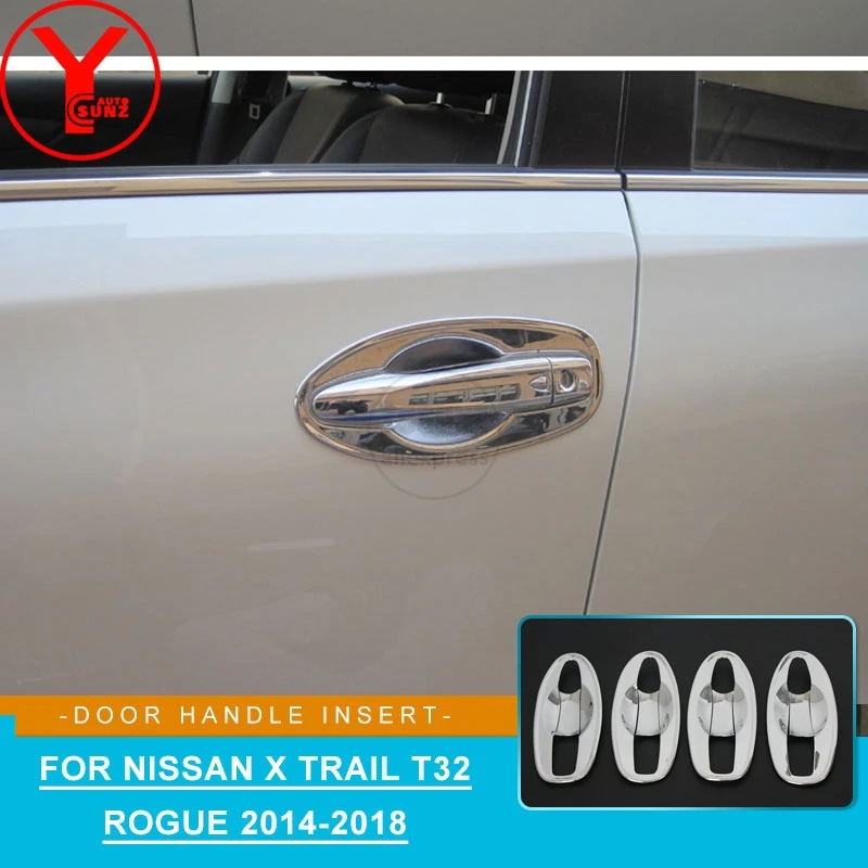Хромированный протектор дверной ручки для NISSAN xtrail X-Trail t32 2014 2015 2016 ABS nissan x trail
