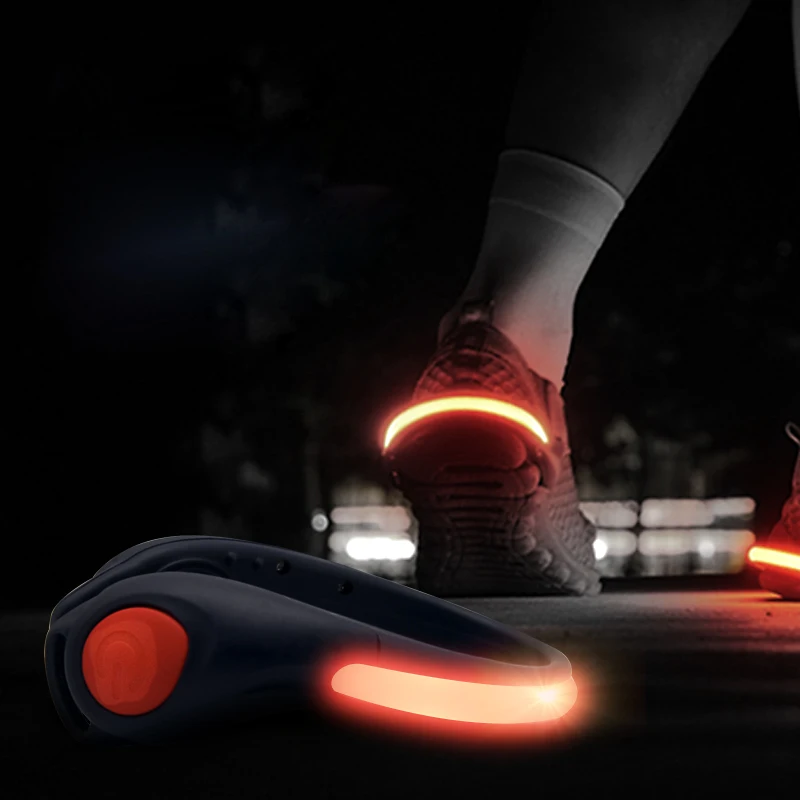 1 Pieces LED Outdoor Sport Flashing Safety Warning Lights Shoe Clip
