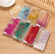 Glitter Stars Dynamic Liquid Quicksand Hard Case Cover For iPhone 4 4s 5 5s 6 back