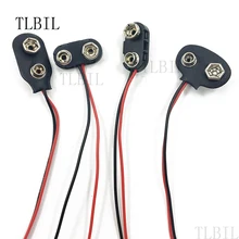 10 шт. 9 В батарея оснастки Разъем Клип свинцовый держатель проводов Форма T/I