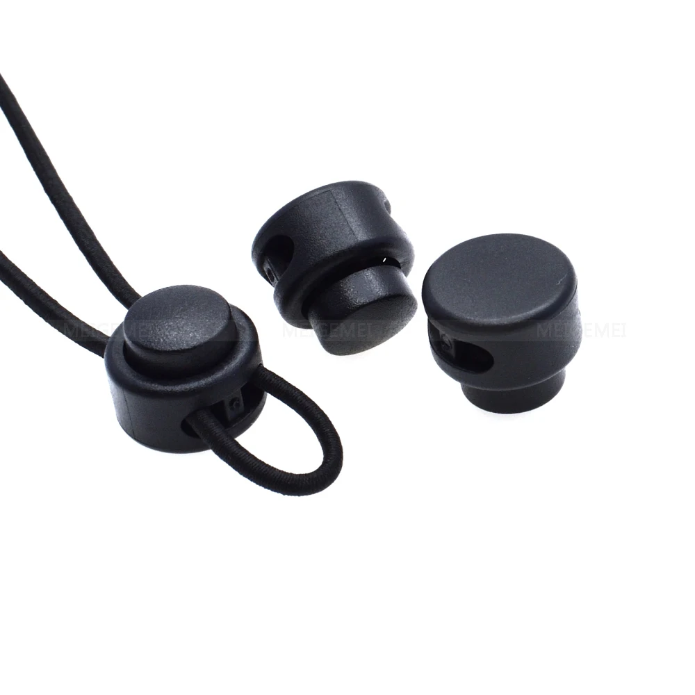1000pcs Cord Lock Round Ball Toggle Stopper Plastic Size17mm*18.5mm