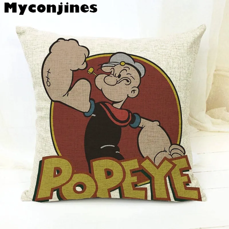 Наволочка с принтом из мультфильма анимация Popeye Ariver Pluto Spinach Letters домашняя спальня диван офис открытый автомобиль Декор белье Travesseiro