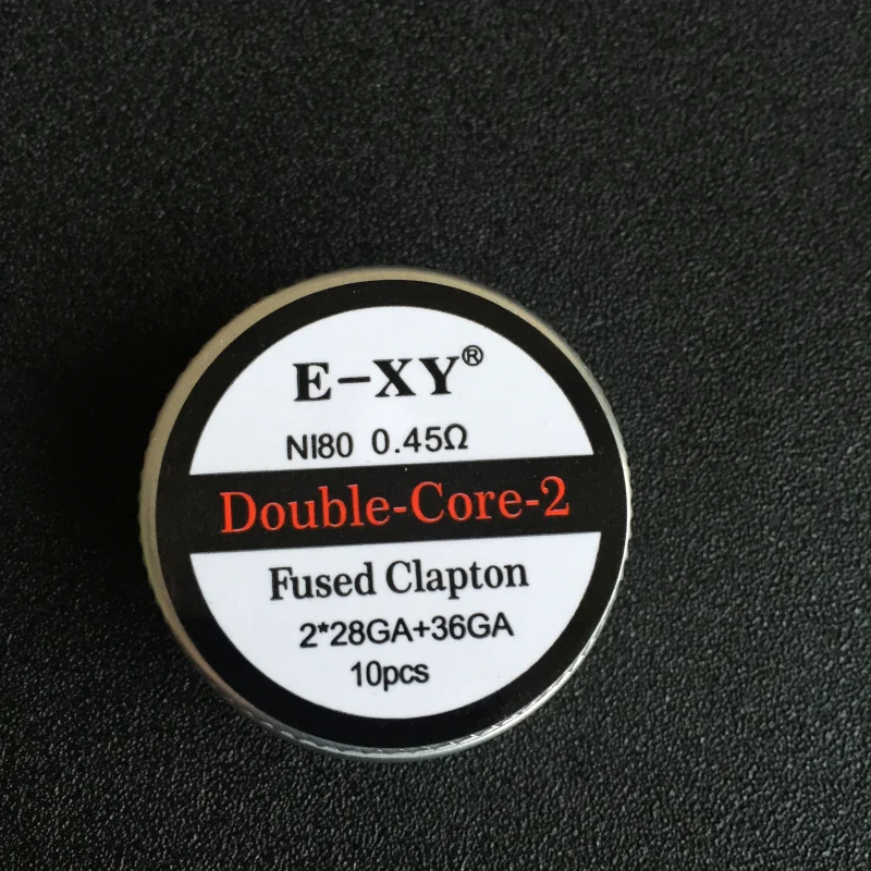 E-XY Fused clapton с сопротивлением двойной Tri четыре ядра набор намоток 10 шт./кор