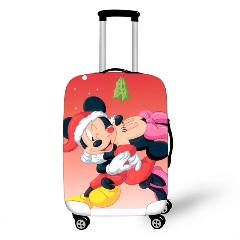 Эластичный чемодан защитный чехол для чемодана защитный чехол чехлы на Чемодан Аксессуары для путешествий Рождество Минни Микки XL - Цвет: F