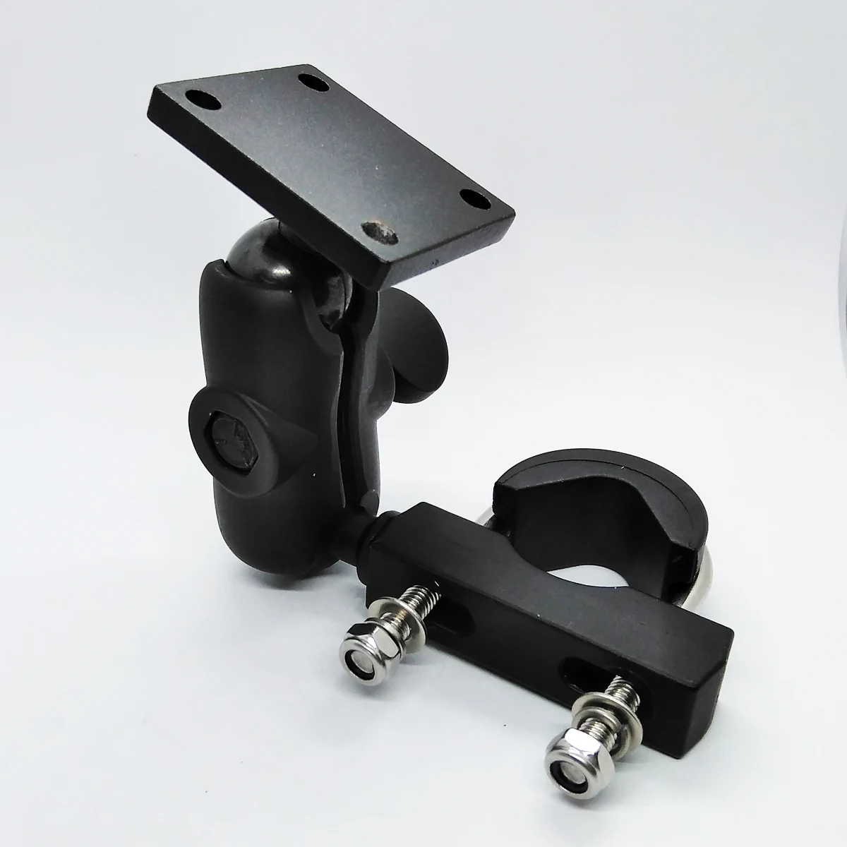 

Aluminum Alloy Motorcycle Handlebar Mount with Universal AMPs Hole Pattern for Garmin Zumo,TomTom Rider GPS Navigator