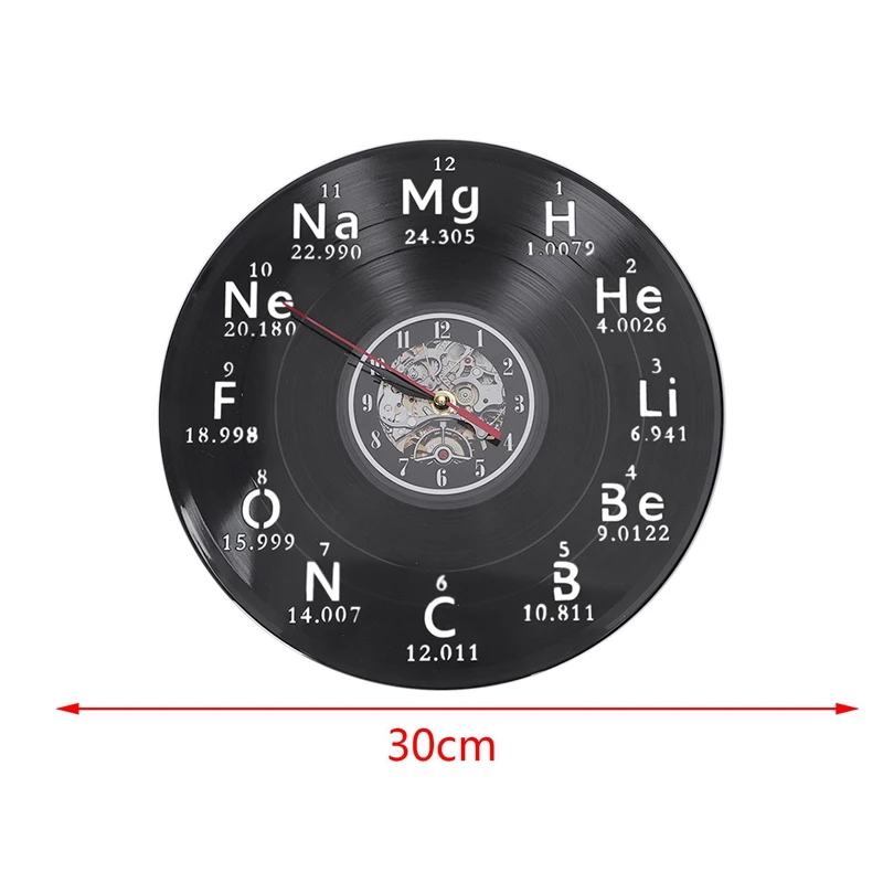 Химические периодически настольные виниловые пластинки настенные часы химия Математика формула наука настенные часы гик Графический класс