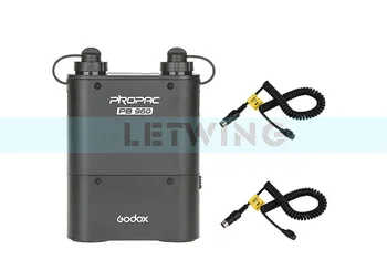 

Godox PB960 Flash Power Battery Pack Black 4500mAh +2*Power Cable Sx for Sony HVL-58AM, HVL-F56AM