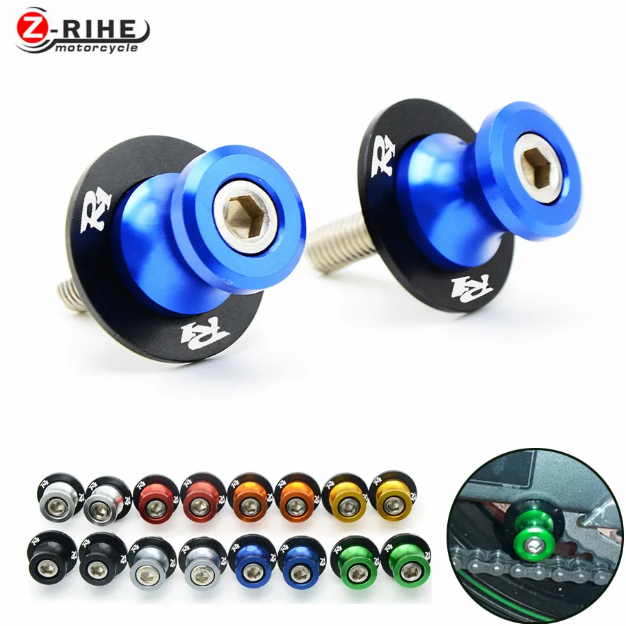 For 6mm 8mm 10mm Motorcycle CNC Swingarm Slider Spools stand screws For Yamaha YZF R1 R6 R6S MT09 MT-09 FZ6 FZ8 FZ1 XJR 1300