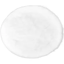 New-Deluxe Soft Modern Polyester Shaggy Area Rugs Children Play Carpet For Living& Bedroom Sofa Round 3Ft, White