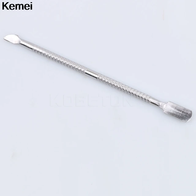 1pcs Stainless Steel Cuticle Nail Pusher Spoon Remover Metal 1pcs Stainless Steel Cuticle Nail Pusher Spoon Remover Metal Cleaner Manicure Pedicure Care Tool