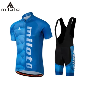 

MILOTO 2019 Retro Cycling Jersey Set MTB Cycling Wear Bike Clothing Bic Bicycle Clothes Quick-Dry Mens Short Maillot Culotte