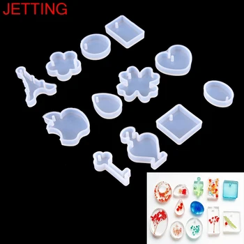 

Hot Sales 12Pcs/set Holes Key Waterdrop Silicon Mold Mould Resin Jewelry Making DIY Craft