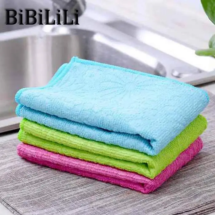 High quality Microfibre Square Towel Kitchen Dish Cloth Washing Towel