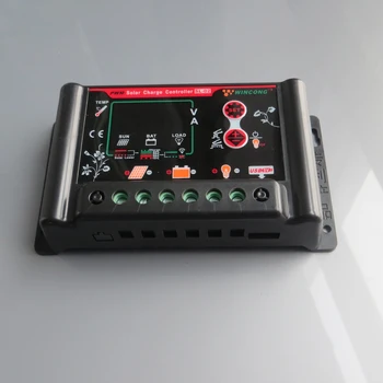

20A 12VDC 24VDC Li Li-ion lithium LiFePO4 batteries Solar Charge Controller SL02B-20A
