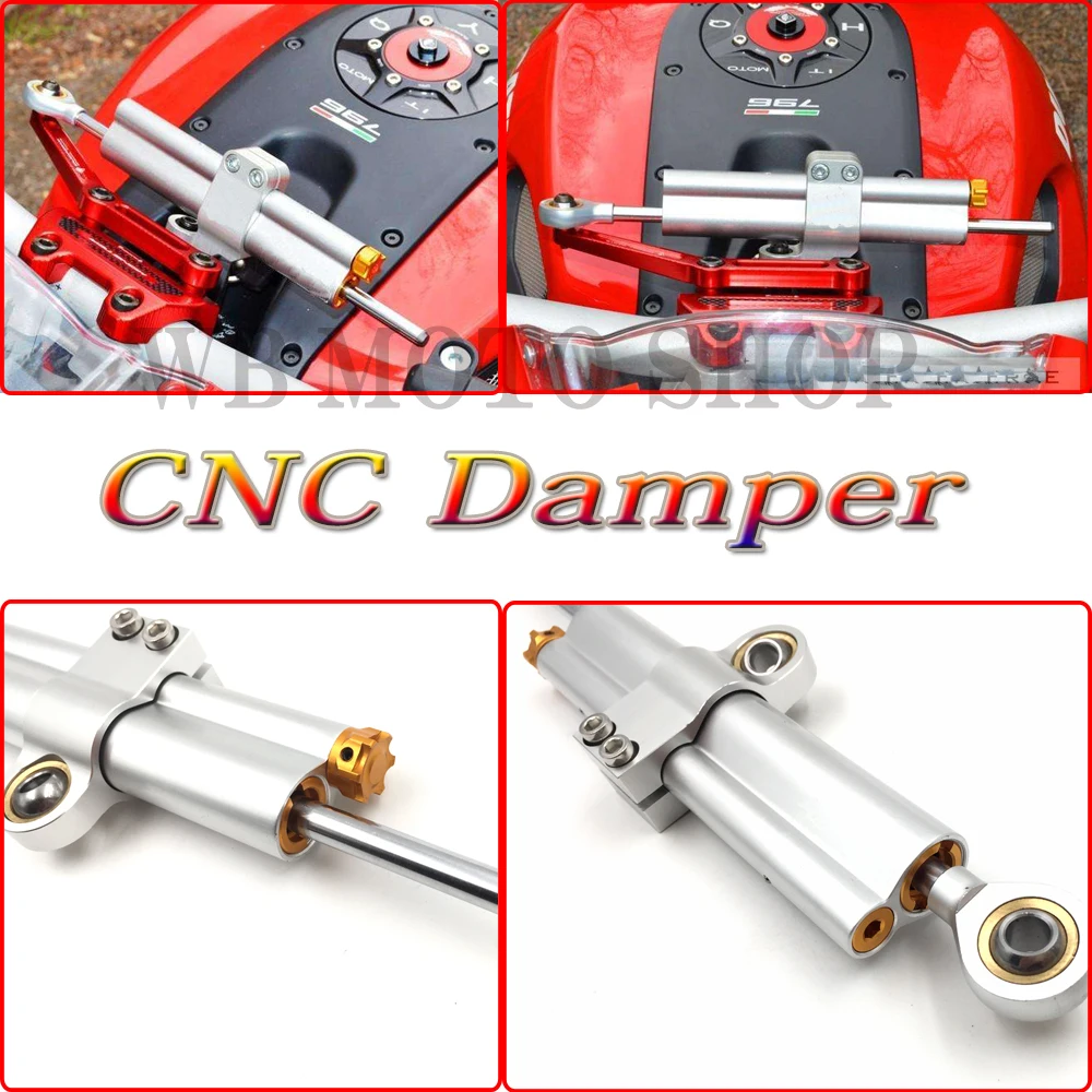Motorcycle Universal Stabilizer CNC Damper Complete Steering Mounting