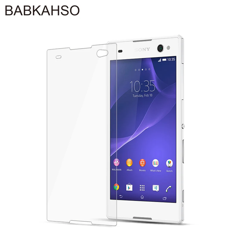 Для sony Xperia C3 двойной протектор экрана из закаленного стекла 2.5D 9h Защитная пленка для sony C 3 D2502 D2533 D 2502 2533