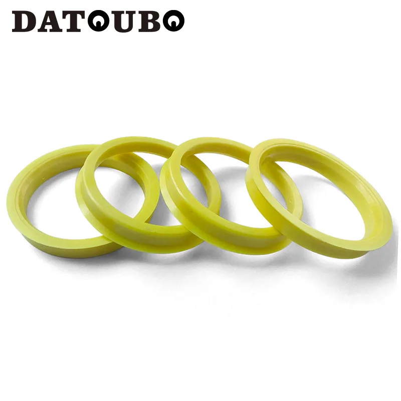 

DATOUBO 4 pcs Plastic Yellow Color Car Wheel Hub Centric Rings 66.6-57.1 mm Retail