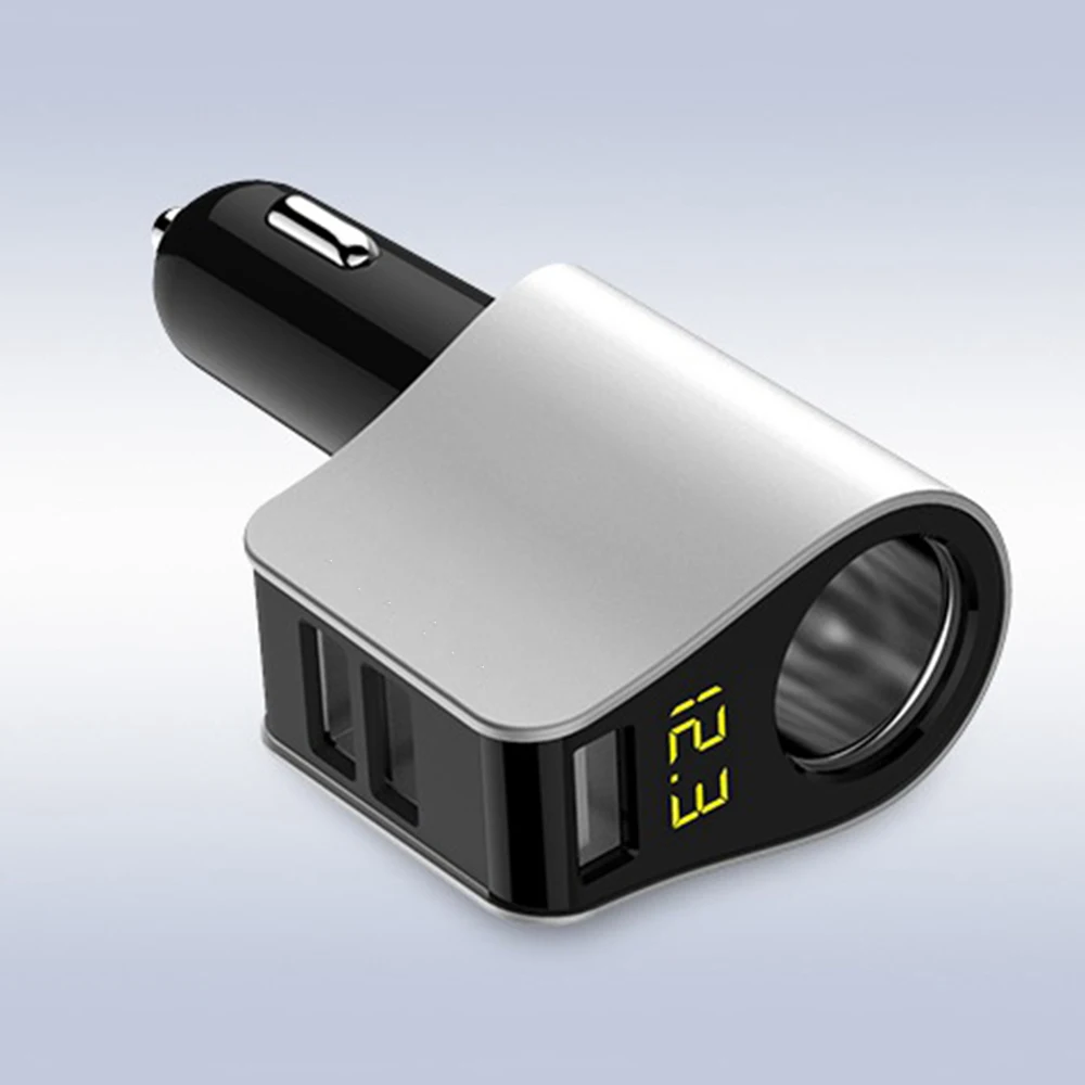

3USB Cigarette Lighter Multifunction Vehicle Charger Auto Car Charger Current Intelligent Shunt Fast Charge Mobile Phone Charger
