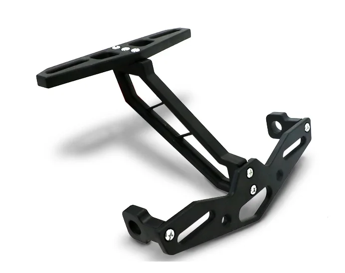 Universal Motorcycle Motorbike Adjustable Angle Aluminum License Number Plate Holder-66