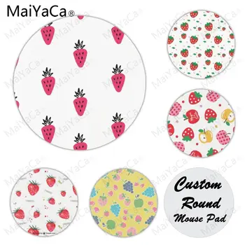 

MaiYaCa Pink strawberry High Speed New Mousepad Size for 22X22cm Round Gaming Mousepads