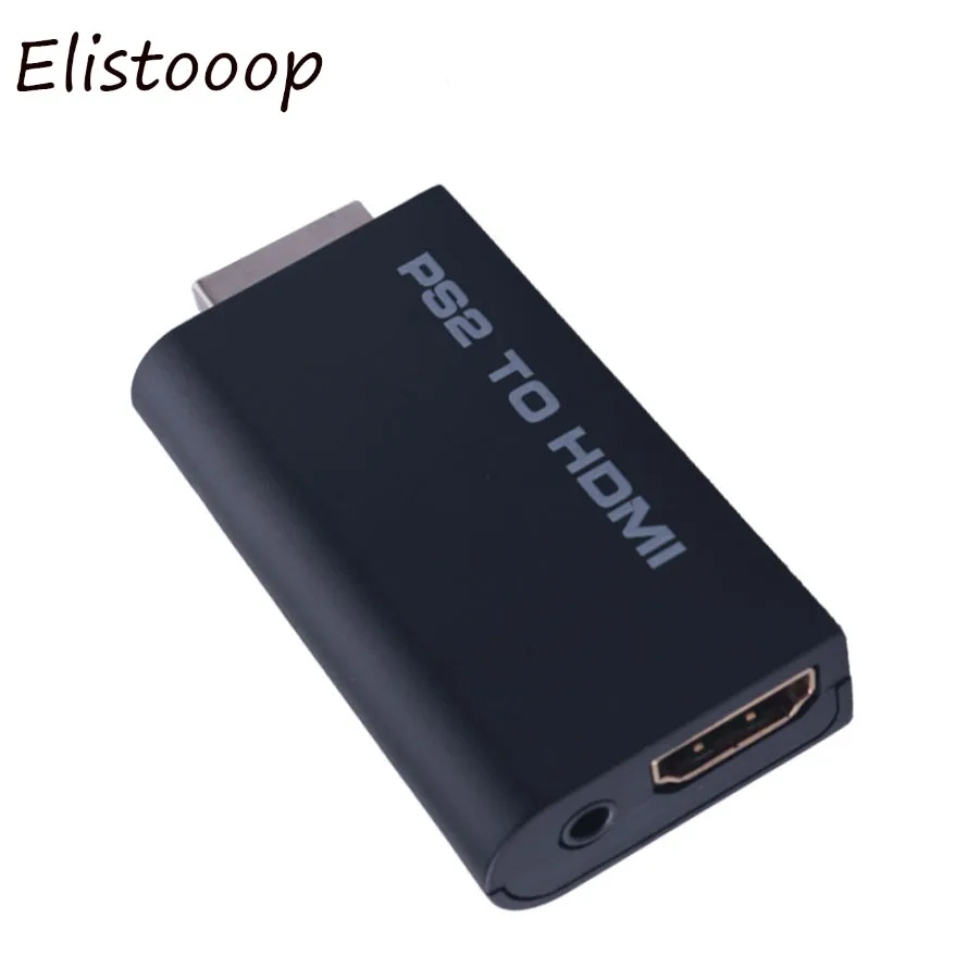 Elistooop PS2 HDMI адаптер видеопреобразователь с аудио выходной мощностью для HDTV
