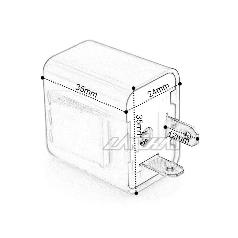 2 Pin DC-12V Motorcycle LED Turn Signal Light Resistor Indicator Flasher Speed Adjuster Blinker Relay